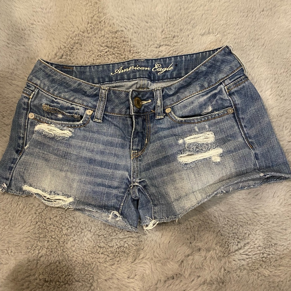 American Eagle Jean shorts Distressed short cut off look